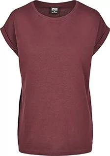 Koszulki i topy damskie - Urban Classics Damska koszulka z przedłużonymi ramionami, 2 sztuki, z bawełny, dostępna w rozmiarach XS-5XL, Redwine., XL - grafika 1