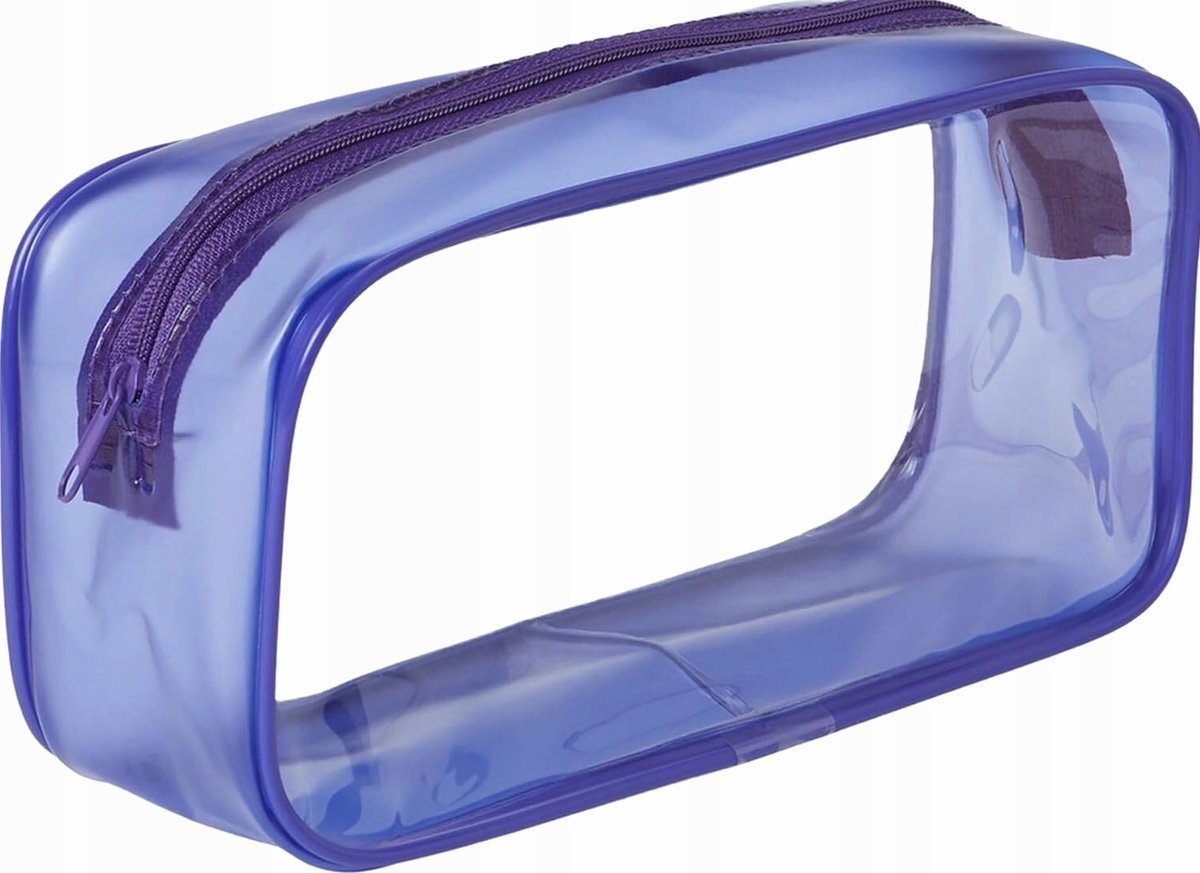 KOSMETYCZKA DUŻA FIOLETOWA ETUI PIÓRNIK SASZETKA ORGANIZER POJEMNIK
