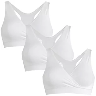 Medela Sleep Bra L White De Bundle (X3) Biustonosz, Biały, L Kobiety, Biały, L - Biustonosze - miniaturka - grafika 1