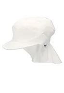Czapki damskie - Sterntaler Czapka z daszkiem dla chłopców i dziewczynek z ochroną karku, biały (White 500), 49 cm - miniaturka - grafika 1