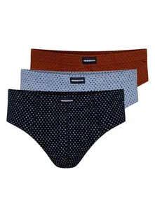 Majtki męskie slipy Classic Henderson 3-pak granatowy, jasnoniebieski, czerwony XXL - Majtki męskie - miniaturka - grafika 1