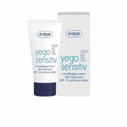 Kosmetyki do pielęgnacji twarzy męskie - Ziaja Yego Sensitiv Moisturising Cream For Men spf10 - miniaturka - grafika 1