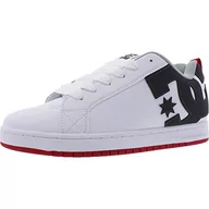 Koszulki męskie - DC Court Graffik Casual Low Top męskie buty typu sneaker, Biały/szary/czerwony, 12 Medium US - miniaturka - grafika 1