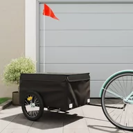 Przyczepki rowerowe - vidaXL Przyczepka rowerowa, czarna, 45 kg, żelazo - miniaturka - grafika 1