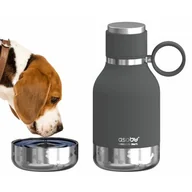 Sprzęt podróżny i transportery dla psów - Asobu Asobu - Dog Bowl Bottle Stainless Steel Czarna - B - miniaturka - grafika 1
