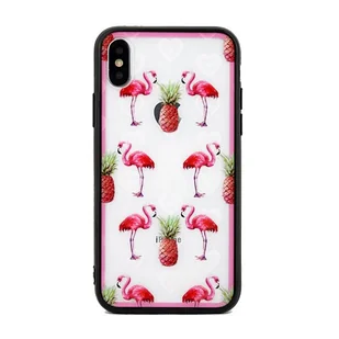Beline Etui Hearts iPhone X/Xs wzór 1 clear (flamingos) - Etui i futerały do telefonów - miniaturka - grafika 1