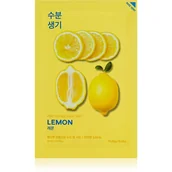 Maseczki do twarzy - Holika Mask Sheet Pure Essence Lemon Maseczka do twarzy w płachcie z ekstraktem z cytryny 20ml 1234591634 - miniaturka - grafika 1