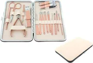Akcesoria do paznokci - Aptel ZESTAW NARZĘDZI DO MANICURE PEDICURE 16 elementów + etui AG603G - miniaturka - grafika 1