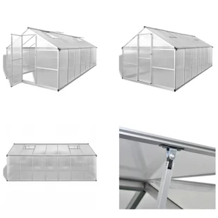 vidaXL Szklarnia wzmocniona aluminium 10,53 m² - Szklarnia - Szklarnie - Szklarnie hobbystyczne - Szklarnie hobbystyczne - Szklarnie ogrodowe - miniaturka - grafika 1