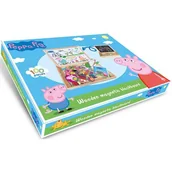 Tablice dla dzieci - HH-POLAND TABLICA KREDOWO MAGNETYCZNA PEPPA PIG DREWNIANA DWUSTRONNA - miniaturka - grafika 1