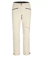 Spodnie damskie - Ziener Damskie spodnie softshellowe Nordic, wiatroszczelne, elastyczne, funkcjonalne, srebrno-beżowe, 36 - miniaturka - grafika 1