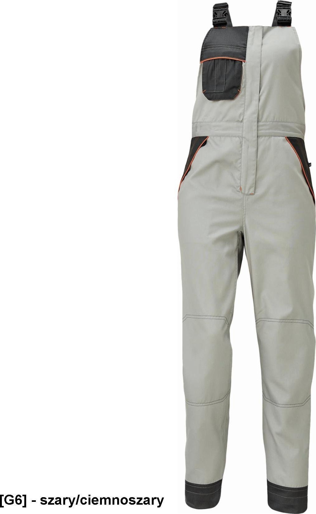 CERVA MONTROSE LADY - ogrodniczki - szary/ciemnoszary 38