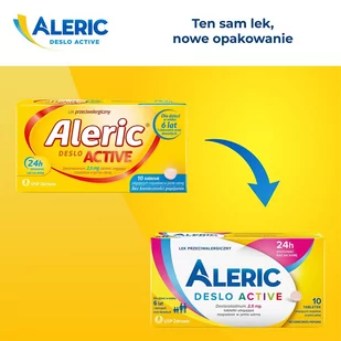 US Pharmacia SP Z O.O Aleric Deslo Active 2,5mg 10 tabl - Leki na alergię - miniaturka - grafika 1