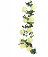 Sztuczne kwiaty - Róża Róże Girlanda Róż 210 cm Ozdoba - miniaturka - grafika 1