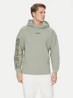 Bluzy męskie - Guess Bluza Z4BQ03 KAIJ1 Zielony Regular Fit - miniaturka - grafika 1