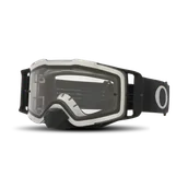 Gogle i okulary motocyklowe - Gogle Cross Oakley Front Line M Czarny Metaliczny Szary - miniaturka - grafika 1