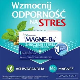 Sanofi Aventis Magne-B6 Zmęczenie i Stres 30 tabletek 3713241 - Układ nerwowy - miniaturka - grafika 2