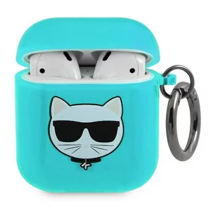 Apple Karl Lagerfeld Etui Karl Lagerfeld KLA2UCHFL AirPods cover niebieski/blue Choupette KLD562BLU - Akcesoria do słuchawek - miniaturka - grafika 2