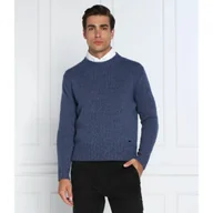 Swetry męskie - HUGO Wełniany sweter Siogul | Oversize fit - miniaturka - grafika 1