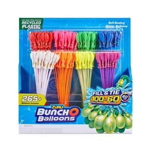 Zuru, Bunch O Balloons, Balony wodne 265 szt - Materace dmuchane i koła do pływania - miniaturka - grafika 1