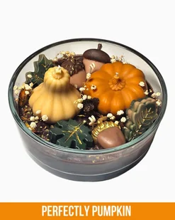 Świeca Sojowa – Jesienna Aura – 950 ml – Zapach Perfectly Pumpkin - Świece - miniaturka - grafika 1