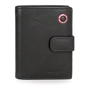 Pepe Jeans Badge pionowy portfel z zapięciem na kliknięcie, unikalny, morski, única, Kliknięcie portfolio - Portfele - miniaturka - grafika 1