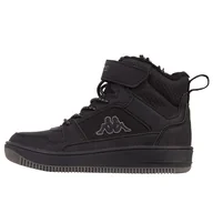 Buty dla dziewczynek - Buty Kappa Shab Fur K 260991K-1111 - czarne - miniaturka - grafika 1