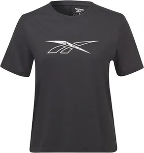 REEBOK- T-SHIRT DAMSKI - WOR SUPREMIUM TEE HB1049 GRAFITOWY - Koszulki i topy damskie - miniaturka - grafika 1