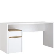 Biurka - Biurko 140 cm Modultrick Biały MDUB112-M961 Forte Biały, Dąb Artisan - miniaturka - grafika 1