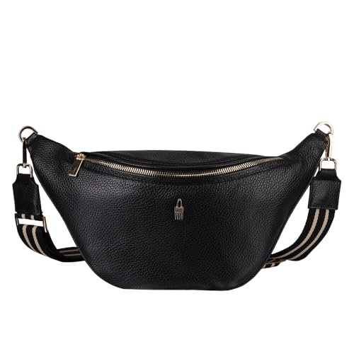 CAPRI - Czarna nerka skórzana crossbody