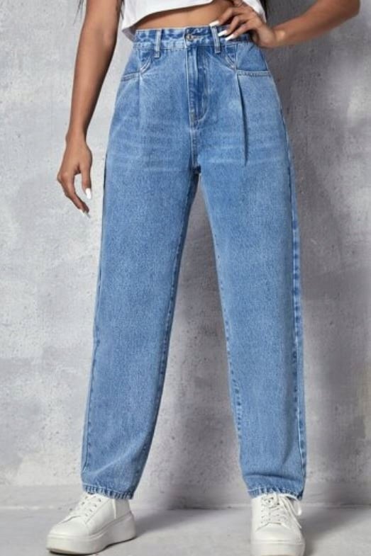 SHEIN SPODNIE DAMSKIE JEANSOWE NIEBIESKIE 36 V3F