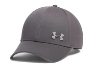 Czapki męskie - Czapka męska z daszkiem UNDER ARMOUR Sportstyle Metal Szara - miniaturka - grafika 1