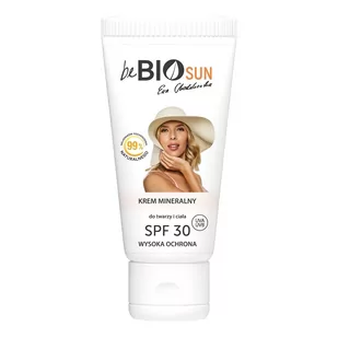 BeBio Ewa Chodakowska BeBIO Krem z filtrem mineralnym Spf 30 75 ml - Balsamy i kremy do opalania - miniaturka - grafika 1