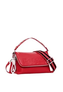 Desigual Women's Accessories PU Across Body Bag, RED, czerwony - Torebki damskie - miniaturka - grafika 1