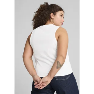 Damska wąska koszulka bez rękawów z logo No. 1 ESS PUMA White - Koszulki sportowe damskie - miniaturka - grafika 1