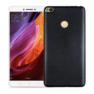Etui i futerały do telefonów - NoName Etui Carbon Fiber Xiaomi Mi MAX 2 czarny /black - miniaturka - grafika 1