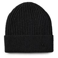 Czapki damskie - Czapka Calvin Klein Ck Metal Wool Beanie LV04D8032G Czarny - miniaturka - grafika 1