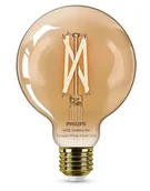 Systemy inteligentnych domów - Philips Smart filament bursztynowa E27 G95 7 W 50 W, WW-CW - miniaturka - grafika 1