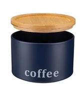 Pojemniki kuchenne - Pojemnik metalowy na kawę kuchenny Silvano coffee Galicja granatowy - miniaturka - grafika 1