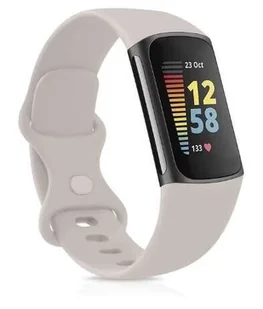 opaska pasek bransoleta SMOOTHBAND Fitbit Charge 5 / 6 beżowa rozmiar S - Akcesoria do smartwatchy - miniaturka - grafika 1