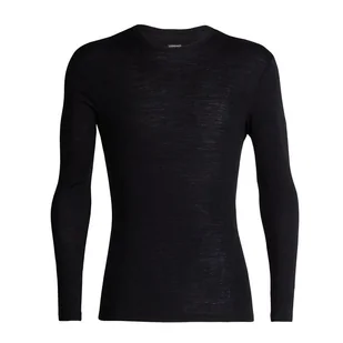 Icebreaker Merino 175 Everyday Long Sleeve Crewe Thermal Top > 104483001BLK - Koszulki męskie - miniaturka - grafika 1