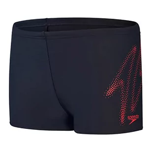 Speedo Boy's Hyper Boom Placement Aquashort kąpielówki, True Navy/Fed Red, 14 lat - Kąpielówki dla chłopców - miniaturka - grafika 1