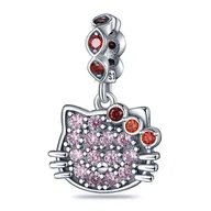 Wisiorki - Zawieszka SREBRO 925 Charms koralik do PANDORA Hello Kitty - miniaturka - grafika 1