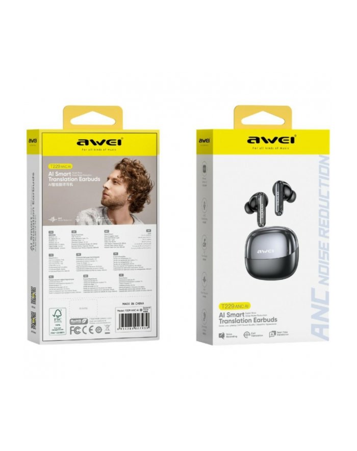 awei T229 ANC TWS Translator AI Symultaniczne AWE000320