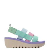 Sandały damskie - Sandały damskie Fly London YERE 847 skórzane multikolor P144847010 - miniaturka - grafika 1