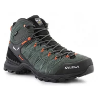 Buty trekkingowe męskie - Buty Salewa Ms Alp Mate Mid Wp M 61384-5400 czarne zielone - miniaturka - grafika 1