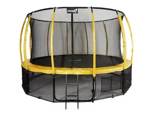 Jumpi Trampolina Ogrodowa 435cm/14ft żółta Maxy Comfort Plus Z Wewnętrzną siatką TR14FTYELL - Trampoliny - miniaturka - grafika 1