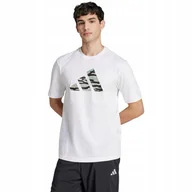 Koszulki męskie - Koszulka męska adidas Codes Camo Graphic biała JI6770 XL - miniaturka - grafika 1