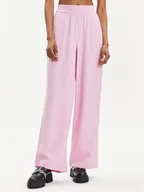 Spodnie damskie - Vero Moda Spodnie materiałowe Carmen 10278926 Różowy Wide Leg - miniaturka - grafika 1
