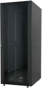 INTELLINET 48,3 cm 19 Zoll Netzwerkschrank Premium Line 42 HE 2033x600x800mm HxBxT Flatpack Traglast 2000kg schwarz 715522 - Szafy rack - miniaturka - grafika 1